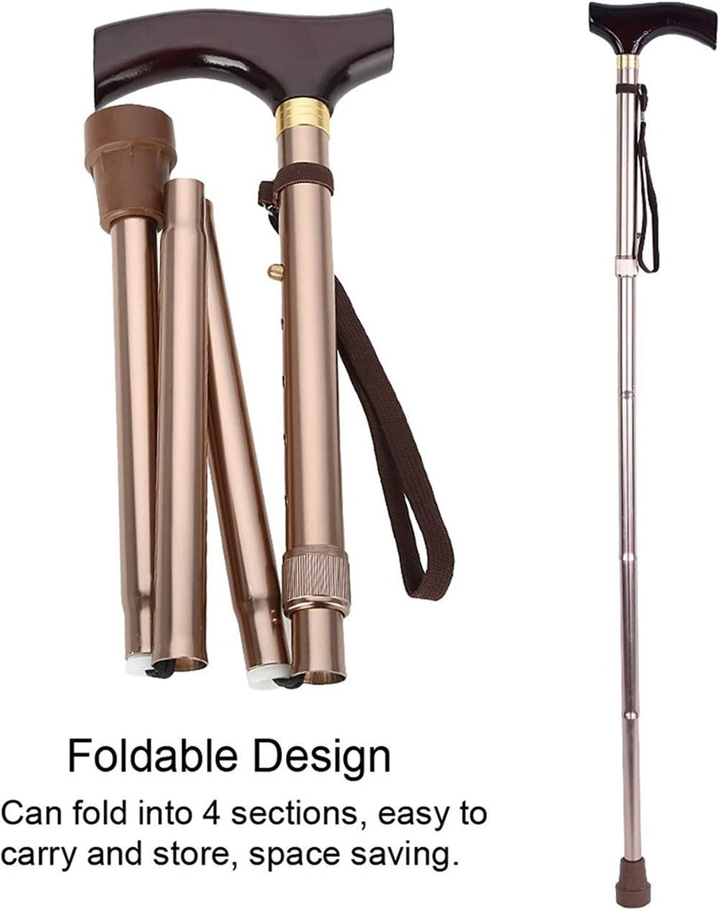 Folding T Handle - BronzeCanes and Walking SticksGoldfernMobility Plus