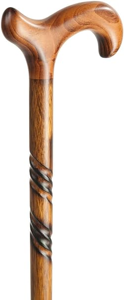 HANDCRAFTED NATURAL WOOD - Cherry Twist CaneCanes and Walking SticksMobility SuppliesMobility Plus
