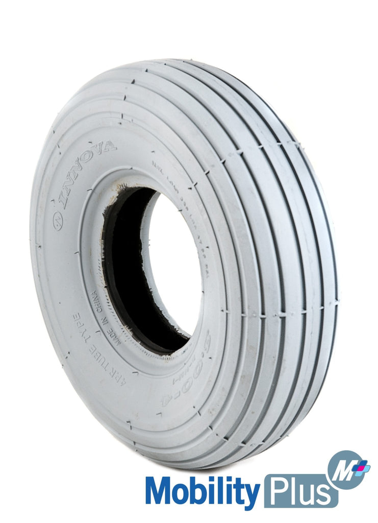 Tyre 3.00-4-Grey Pneumatic Ribbed TreadTyres & Inner TubesNot specifiedMobility Plus