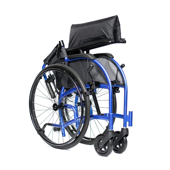 Strongback self-propelled wheelchair - folded