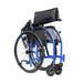 Strongback self-propelled wheelchair - folded