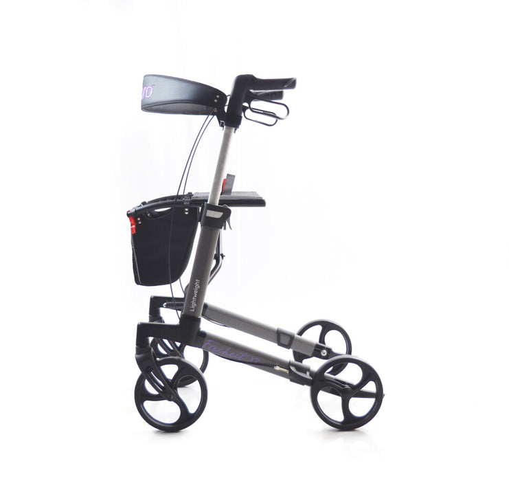 Cubro Freiheit X3 Aluminium Walking Frame – Lightweight (7.2kg) Rollator with Seat & Storage & 9" wheels