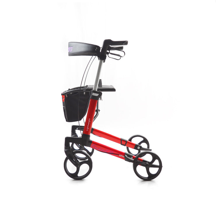 Cubro Freiheit X3 Aluminium Walking Frame – Lightweight (7.2kg) Rollator with Seat & Storage & 9" wheels