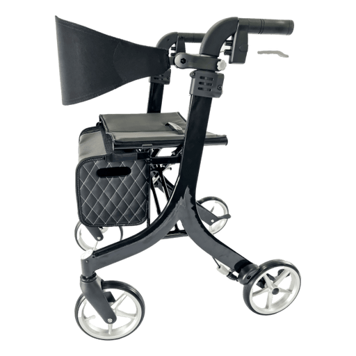 Newmarket Walker lightweight folding rollator - black