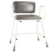 Torbay bariatric perching stool with arms and padded back, 254kg