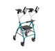 Super Stroller gutter walking frame with forearm troughs and seat