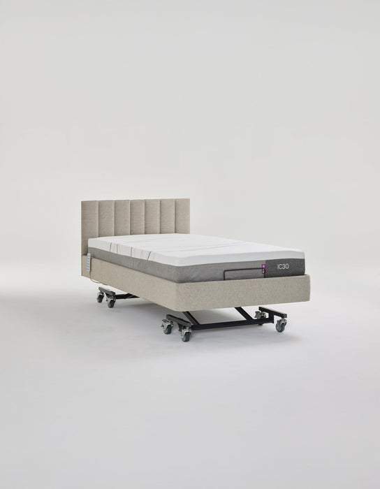 iCare IC333 homecare bed NZ - hi-lo electric bed with upholstered headboard