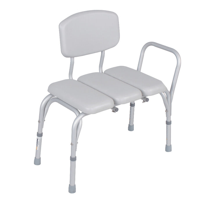 Chevron Padded Transfer Bench for bath and shower - Mobility Plus NZ