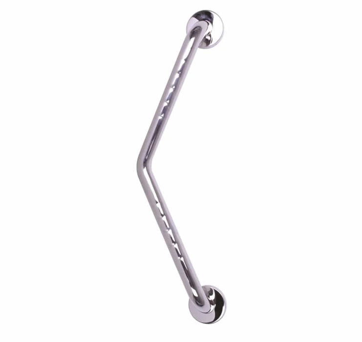 Roma angled stainless steel support rail