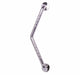 Roma angled stainless steel support rail