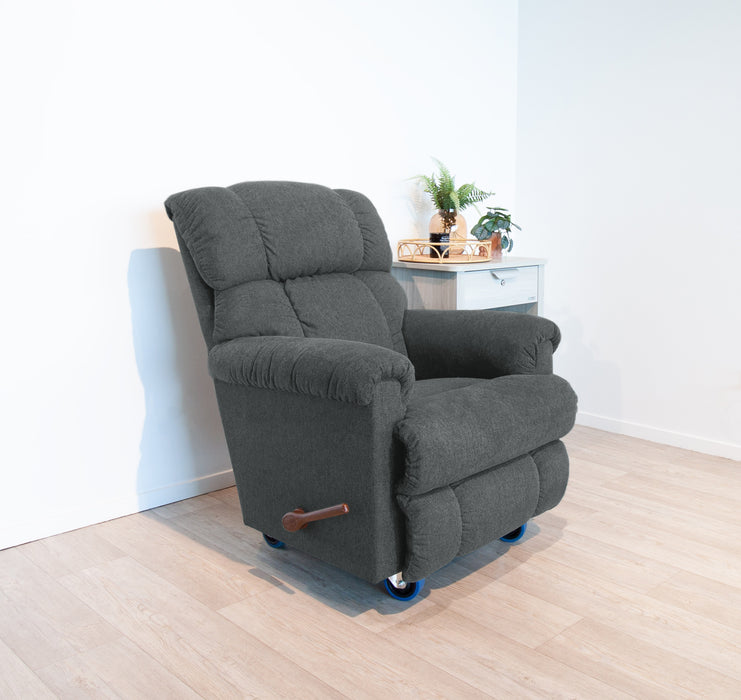 La-Z-Boy Pinnacle Mobile Recliner – Charcoal reclined