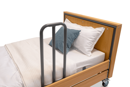 iCare Gravitate Grab Rail fitted to a Gravitate care bed