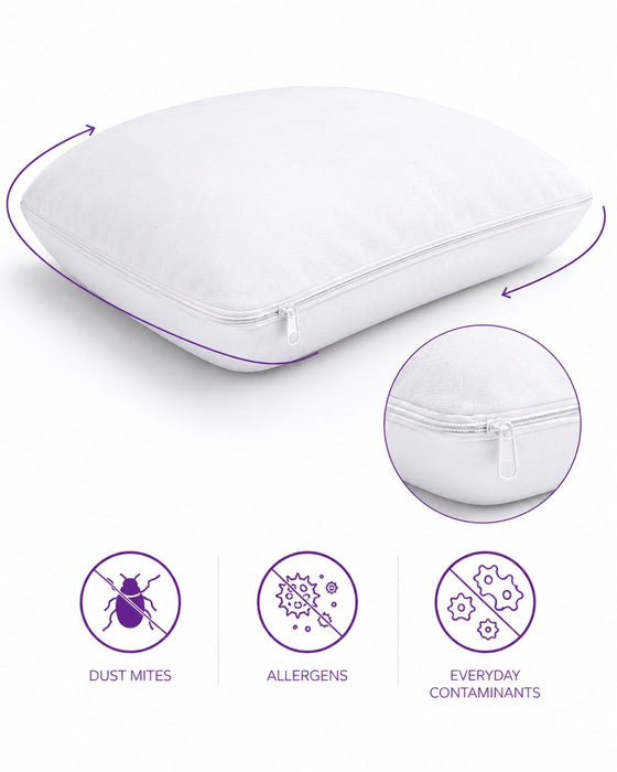 iCare pillow protector NZ - hygienic zip-on protection against dust mites and allergens