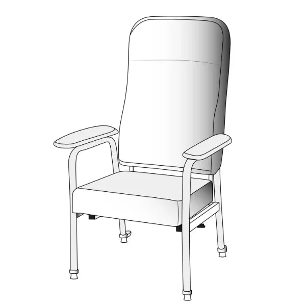 iCare Hoffman Day Chair dimensions diagram