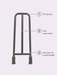 iCare Gravitate Grab Rail three-rail design detail