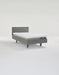 iCare IC100 static partner bed in grey upholstery with a Standard headboard and lockable castors