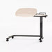 Ultra Low over chair table in White Ash with extra-low C-shaped base
