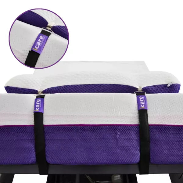 iCare Pillow Suspenders NZ | Pair – Keep Pillows in Place on Adjustable Beds