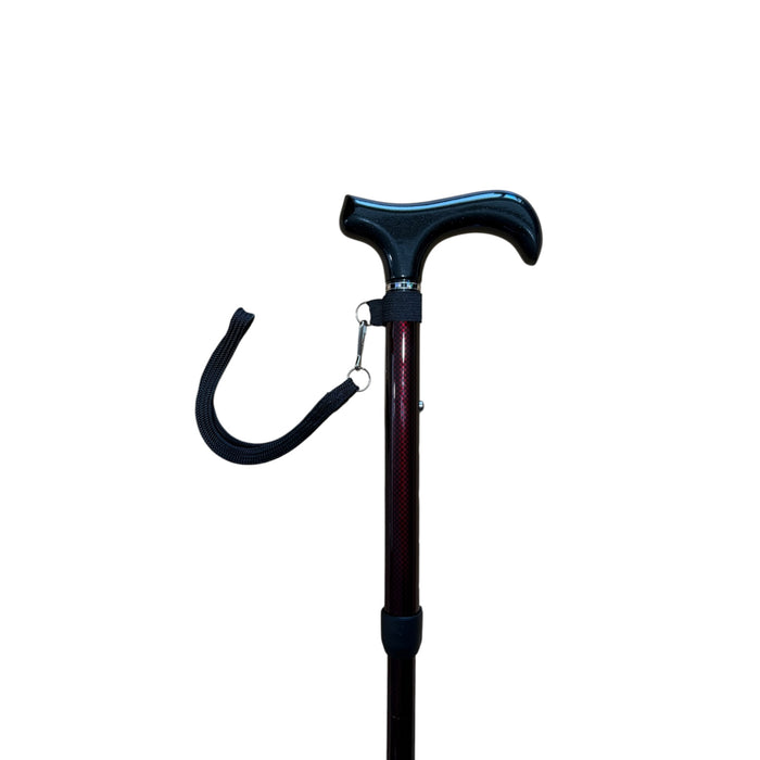 Carbon Fibre Walking Stick Bundle (Ultra Lightweight Cane + Wrist Strap) - *Bundle*