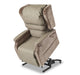 Cubro Configura Comfort chair side profile showing wheeled base and hoist access