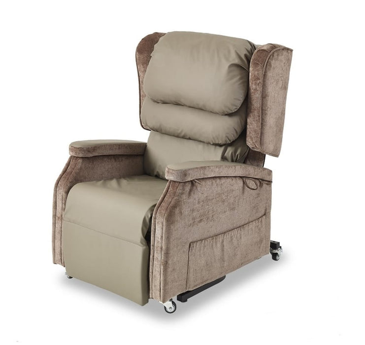 Cubro Configura Comfort chair rear view showing backrest and push handle