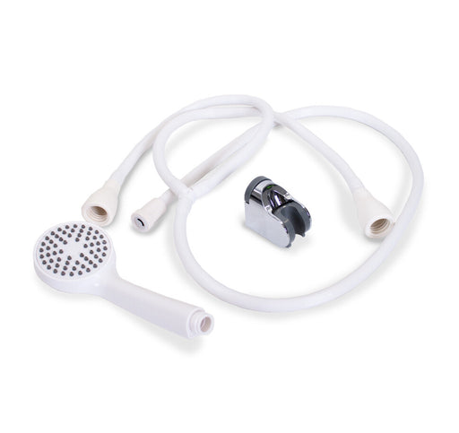 Cubro bath and shower set with handheld shower head, PVC hose and wall bracket