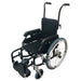 Goldfern paediatric self-propelled wheelchair, 14 inch seat, three-quarter view