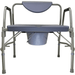 Heavy Duty Bariatric Commode - front view showing 645mm width between arms
