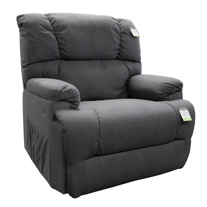 Heavy-Duty Electric Lift Chair - Dark Grey side view