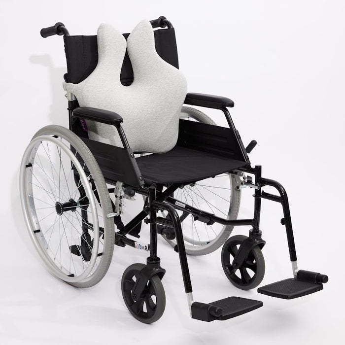 Wheelchair back cushion on a white background