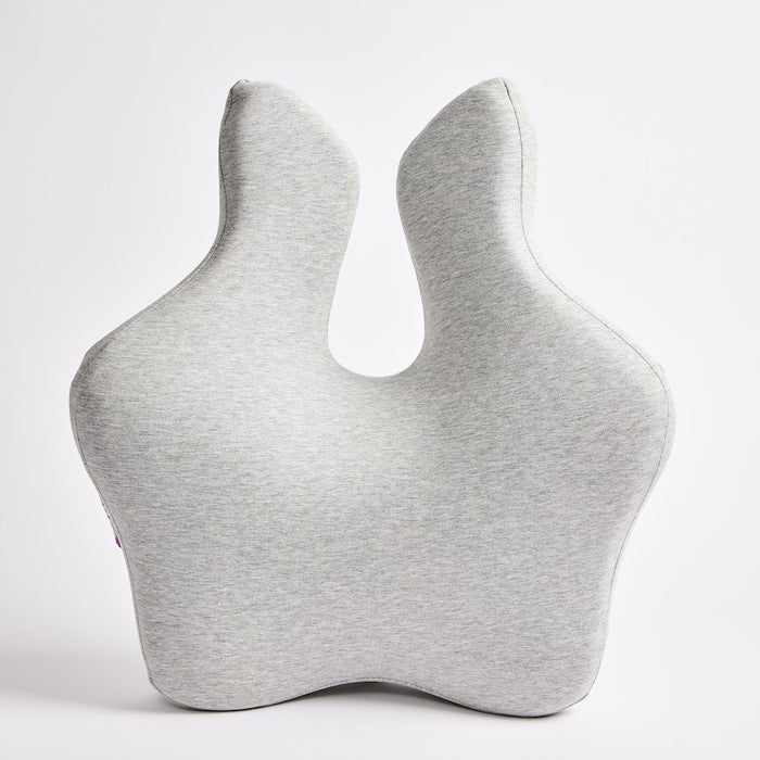 icare Gray back cushion on a white background