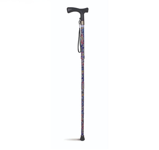 Lifestyle T-Handle Folding Walking Stick - Flutter