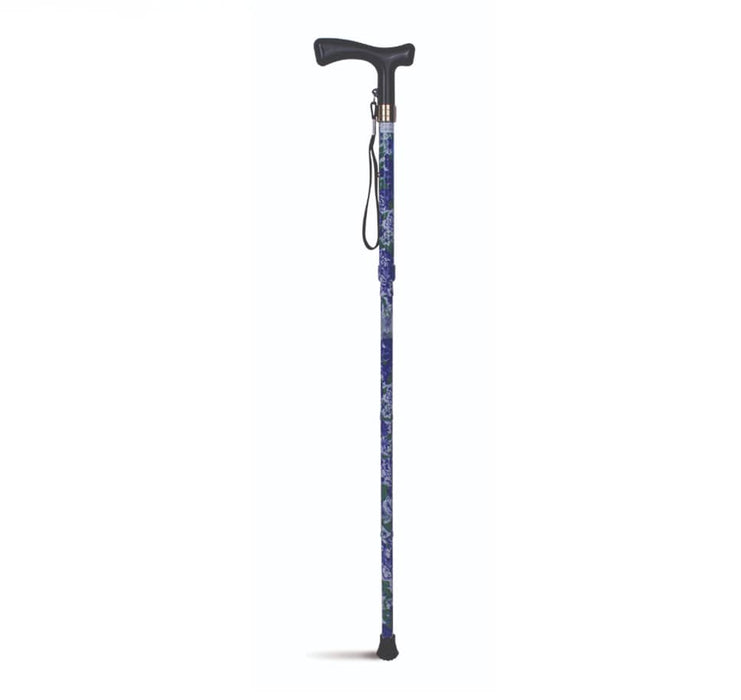 Lifestyle T-Handle Folding Walking Stick - Spring Lilac