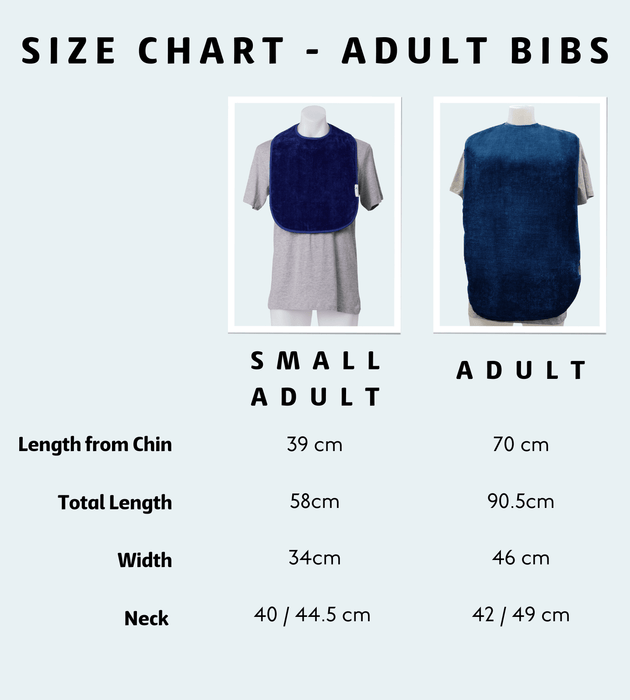 Extra Absorbent Adult Bib – Navy
