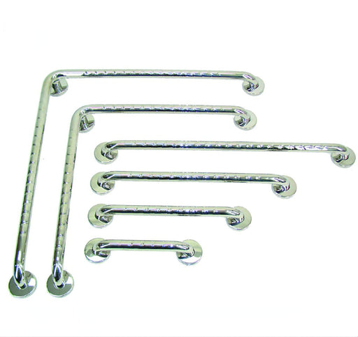 Roma straight stainless steel support rail