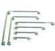 Roma straight stainless steel support rail