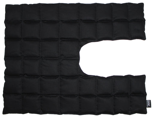 Kiwi Wheat Bags over the shoulder wearable wheat bag – Black Cotton