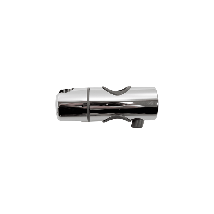 Stainless steel sliding shower head holder that fits the vertical bar of the shower T rail