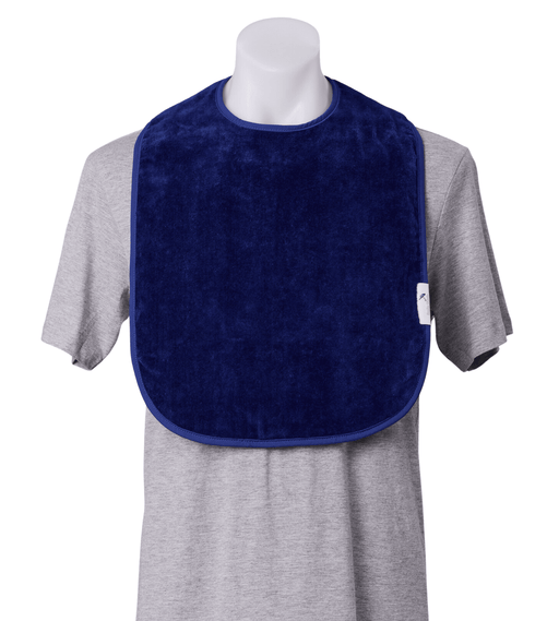 Extra Absorbent Adult Bib – Navy, Small Adult