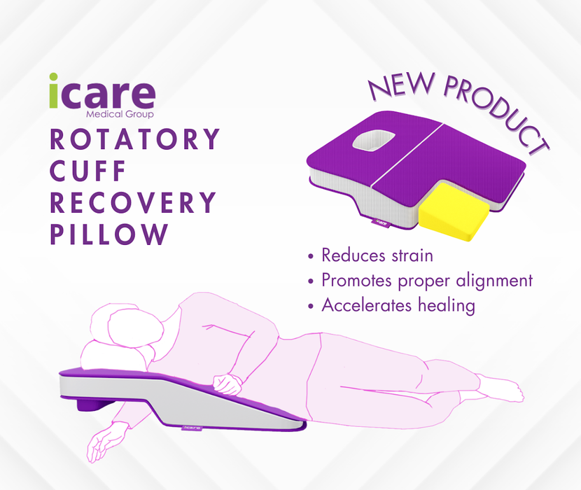 icare Rotator Cuff Recovery Pillow for Shoulder Support & Comfortable Sleep
