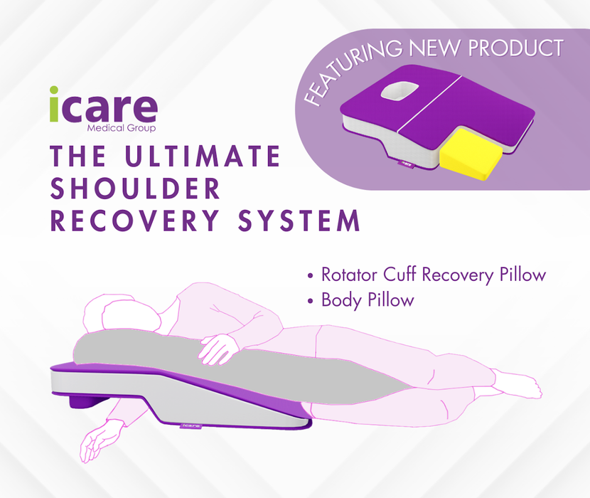 icare Rotator Cuff Recovery Pillow for Shoulder Support & Comfortable Sleep