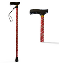 T Handle Walking Stick – Rose Pattern Lightweight Cane