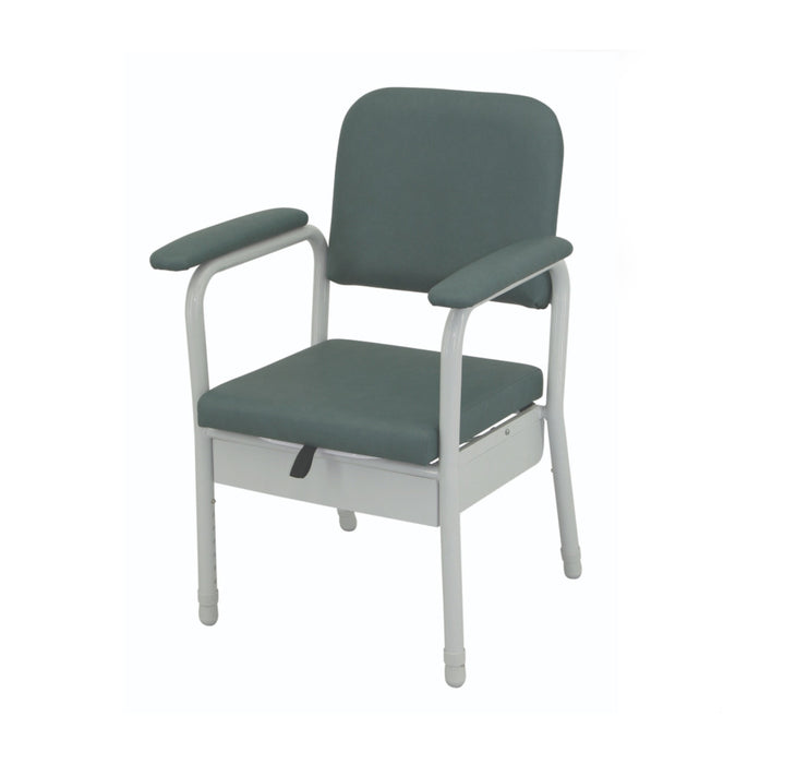 Viking® Deluxe Bedside Commode Chair – Padded, Adjustable & Discreet