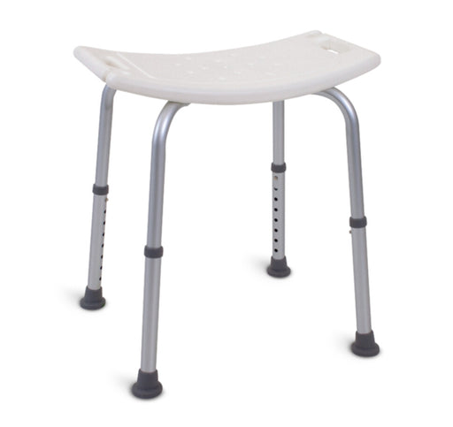 Oakwood height-adjustable aluminium shower stool - Mobility Plus NZ