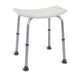 Oakwood height-adjustable aluminium shower stool - Mobility Plus NZ