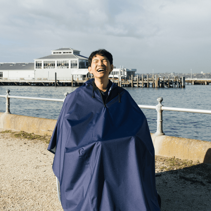 Wheelchair Raincoat / Poncho – Navy