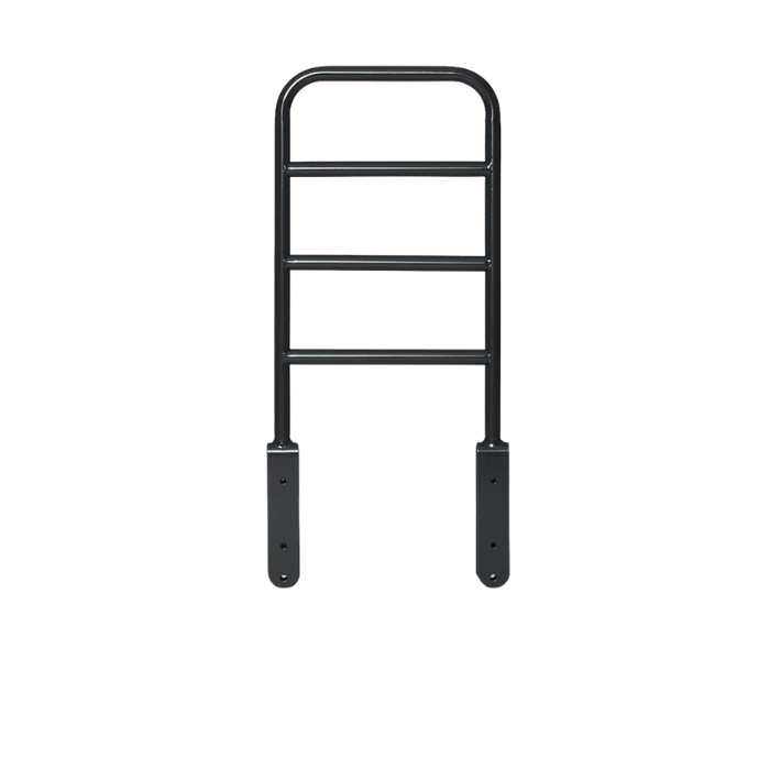 iCare High Side Rail four-bar bed safety rail in charcoal