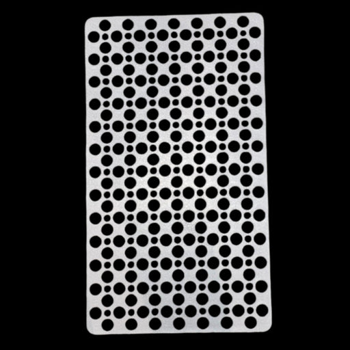 Grey anti-slip bath mat with drain holes and suction feet