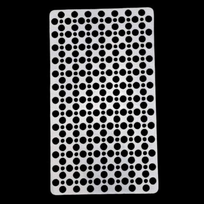 Grey anti-slip bath mat with drain holes and suction feet