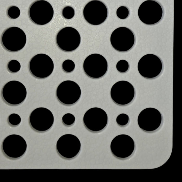 White bath mat front